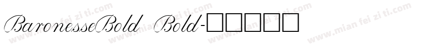 BaronesseBold Bold字体转换